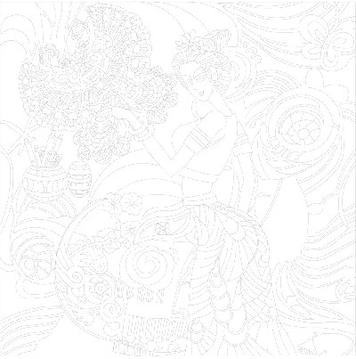 民族團結(jié)浮雕雕塑原創(chuàng)手繪設(shè)計稿