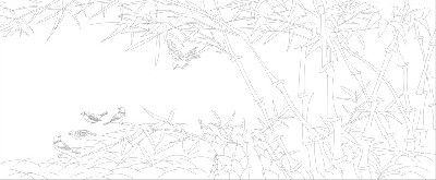 山水風景浮雕雕塑原創(chuàng)手繪設(shè)計稿