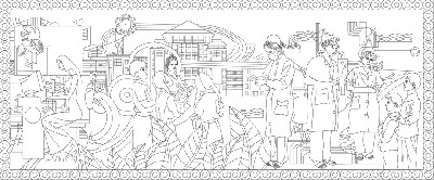 中醫(yī)文化浮雕雕塑原創(chuàng)手繪設(shè)計稿