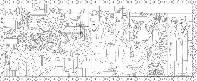 中醫(yī)文化浮雕雕塑原創(chuàng)手繪設(shè)計稿