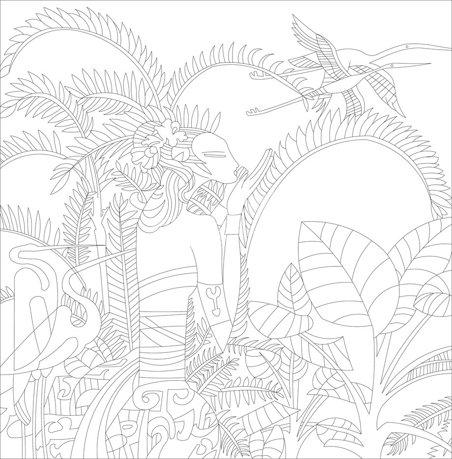 民族團(tuán)結(jié)浮雕雕塑原創(chuàng)手繪設(shè)計(jì)稿