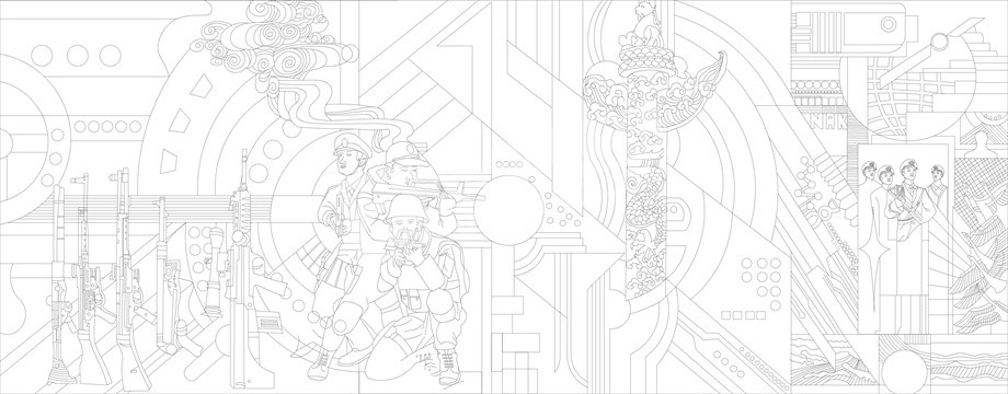 浮雕雕塑原創(chuàng)手繪設計稿